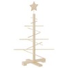 Wooden Christmas Tree Natural wood Solid pine wood and bamboo Small - 2 of 4
