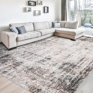 Coucheta Machine Washable Vintage Rug, Non-Slip&Stain-Resistant, Low Pile Carpet for Living & Dining Room, Bedroom, Hallway &Office - 1 of 4