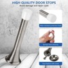 Attop 12-Pack Heavy Duty Spring Door Stops - Flexible Satin Nickel Door Stopper with Safe Rubber Tips, Protect Walls & Doors - 3 of 4