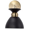 Nuvo Lighting Perkins 1 - Light Sconce in  Matte Black/Burnished Brass - 2 of 4