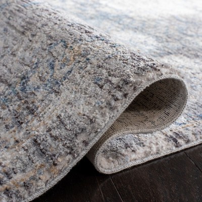 Ethereal Gray Hand-Knotted Wool-Viscose Round Rug