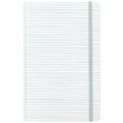 Sugar Paper Essentials 200pg Ruled Journal 7.75"x5.625" Dusty Blue: Hard Cover, Lined Paper, Elastic Closure, Adult Notebook
