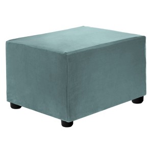 Unique Bargains Stretchy Soft Comfortable Rectangular Foot Stool Cover - 1 of 4