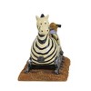 Boyds Bears 3.5 Inch Zeb The Zebra With Zoey & Zac Bearstone 1E Train Animal Figurines - 3 of 3
