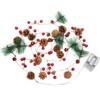 Christmas Pine Cone Garland,  Christmas String Lights , Garland Fairy Lights with Pine Cones, Decoration Garland Lights for Xmas Tree New Year - 2 of 4