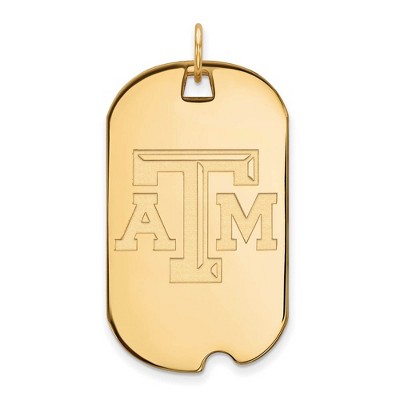 Black Bow Jewelry 14k Yellow Gold Texas A&M Aggies NCAA Large Pendant