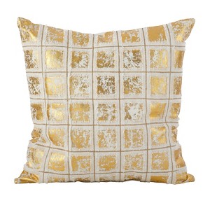 Throw Pillow Saro Lifestyle Bright Gold