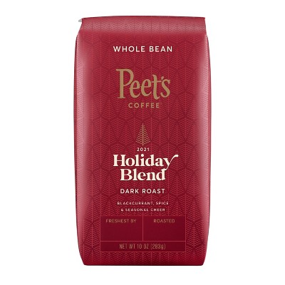 Peet's Whole Bean Holiday Blend Dark Roast Coffee - 10oz