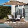 Best Choice Products 10ft 3-Tier Patio Umbrella, Market Sun Shade w/ Tilt Adjustment, Easy Crank - 4 of 4