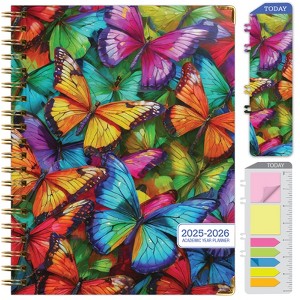 Global Printed Products Hardcover AY 2025-2026 Fashion Planner - 8.5"x11" (Colorful Butterflies) - 1 of 4