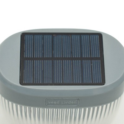 Pebble Gray LED Solar Garden Lights 4-Pack