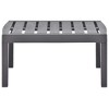 vidaXL Patio Table Mocha 30.7 in.x21.7 in.x15 in. Plastic - 2 of 4