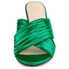 Allegra K Women's Slouches Crisscross Strap Slip-on Block Heel Slide Sandals - 2 of 4