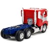 Optimus Prime Truck Red & Blue w/Silver Stripes "Transformers: Rise of the Beasts" (2023) Movie 1/32 Diecast Model Car by Jada - 3 of 4