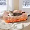 GOTGELIF Heated Cat Bed - 22" Or 28" Soft Plush Cushion Warming Bed with 6 Temperature Levels & Timer - 2 of 4