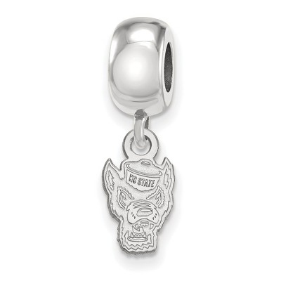 Black Bow Jewelry Sterling Silver North Carolina State Wolfpack NCAA Bead Charm