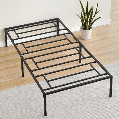 14 Inch Twin Bed Frame No Box Spring Needed, Heavy Duty Metal Platform Bed Frame Twin Size for Bedroom Easy Assembly, Noise Free, Black, Tiwn