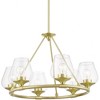 Livex Lighting Willow 6 - Light Chandelier in  Satin Brass - 3 of 4
