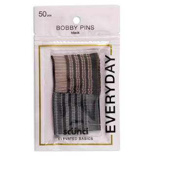 scunci Bobby Pins - Black - 50ct