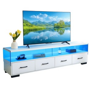 NicBex TV Stand for 80 Inch TV with 4 Drawers,TV Entertanment Center with 2 Storage Shelves,Modern TV Console Table for Living Room - 1 of 4