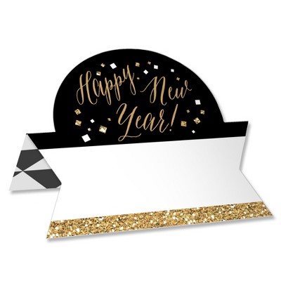 New Years Eve Place Cards Template, Printable New Years Eve Name Cards -  PlumPolkaDot