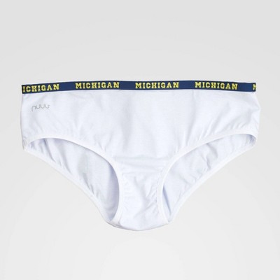 NCAA Michigan Wolverines Boyshorts with Logo Elastic - White S