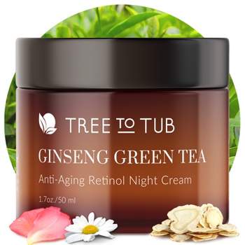 Tree to Tub Retinol Anti Aging Face Moisturizer for Sensitive Skin - Anti Wrinkle Facial Moisturizer, Vitamin A & E Night Cream for Women & Men