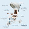 7-in-1 Foldable Baby Tricycle with Adjustable Parent Handle,Toddler Trike with Safety Harness - 2 of 4