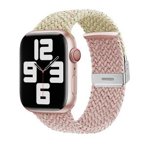 HTUTWOO Braided Strap for Apple Watch Band, Nylon Two-Tone Watch Strap 38/40/41/42/44/45/46/49mm for iWatch Series 11 10 9 8 7 6 5 4 3 2 1 Ultra SE - 1 of 4