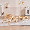 5-in-1 Montessori Indoor Climbing Set for Toddlers, Triangle Climber, Arch, and Ramp, Foldable Wooden Play Gym for Ages 1–3 - 2 of 4