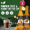 Syruvia Variety Pack - Pumpkin Spice & Peanut Butter Cup Syrup 25.4 Fl oz (2-Pack) - 3 of 4