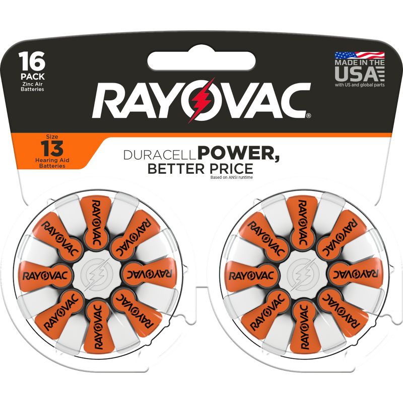 Rayovac Size 13 Hearing Aid Battery, 1 of 8