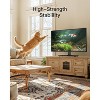PERLESMITH Universal TV Stand for 32-60" LCD/LED TVs, Height Adjustable Table Top with Tempered Glass Base & Wire Management, VESA 400x400mm - 2 of 4