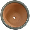 Sunnydaze Chalet Outdoor/Indoor High-Fired Glazed UV- and Frost-Resistant Ceramic Planters with Drainage Holes - 2-Pack - 2 of 4