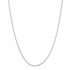 Black Bow Jewelry 0.9mm, 14k White Gold, Round Snake Chain Necklace - 3 of 4