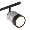 Pro Track 4-Light Heads LED Ceiling or Wall Track Light Fixture Kit GU10 Dimmable Black Brushed Nickel Finish Modern Kitchen Bathroom 34 Wide - 3 of 4