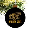 Wichita State Secondary Logo Wood Christmas Tree Holiday Ornament - 4 of 4