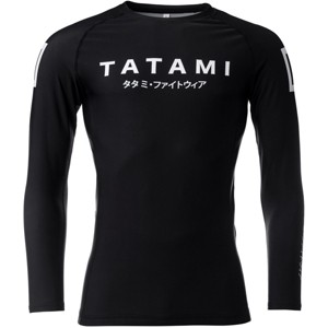 Tatami Fightwear Katakana Long Sleeve Rashguard - Black - 1 of 4