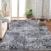 Washable Area Rugs Floral Print Farmhouse Rugs Boho Vintage Non-Slip Indoor Area Rug for Bedroom Living Room - 2 of 4