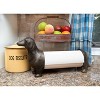 Storied Home Antiqued Bronze Dachshund Dog Paper Towel Holder - 2 of 4