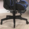 Flash Furniture X30 Gaming Chair Racing Computer Chair with Reclining Back, Slide-Out Footrest, and Transparent Roller Wheels - image 4 of 4