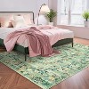 Rug for Living Room,Floral Print Area Rugs,Washable Non-Slip Modern Stain Resistant Low-Pile Carpet for Bedroom Dining Nursery Mat with Rubber Back - 3 of 4