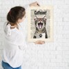 Americanflat Vintage Animal Cat Caffeine By Matt Dinniman Poster : Target