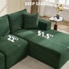 Sectional Sofa - L Shaped Boneless Cloud Couch with 67.5" Chaise, Reversible L/R Facing, No Assembly Required, Corduroy Fabric - 3 of 4