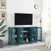 VYNXARIA 63" TV Stand, Sideboard Buffet ,Storage Cabinet, Teal Blue - 3 of 4