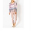 Women's Shimmer V Neck Cheetah Print Sweater - Look Mode USA - image 4 of 4