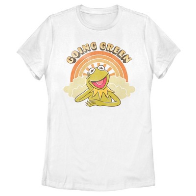 Women\'s The Muppets Kermit Retro Green T-shirt : Target