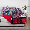 Surreal Entertainment Godzilla Movie Poster Oversized Fleece Throw Blanket | 76 x 54 Inches - 2 of 4