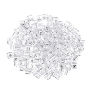 Unique Bargains Plastic Reusable Easy to Recognize Clothes Hanger Marker Color Coding 150 Pcs - 1 of 4