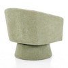 27.75" Chenille Swivel Barrel Chair with Plush Cushioning and 360-degree Rotation - 4 of 4